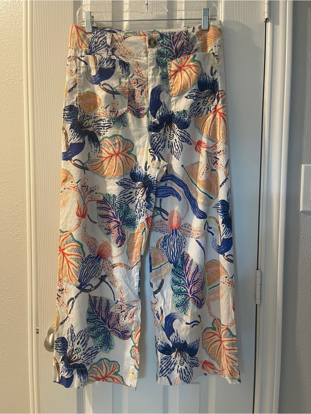Maeve Anthropologie x Sarah Gordon Colette Edition Crop  Pants Size 29 Wideleg